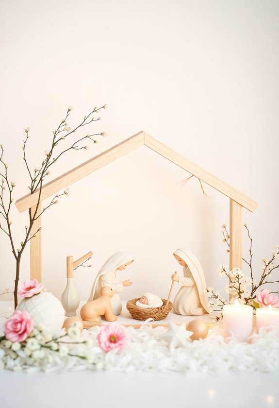 easter nativity scene transformation