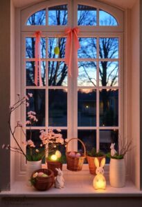 easter themed window decorations ideas