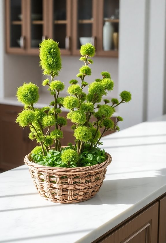 eco friendly easter basket moss