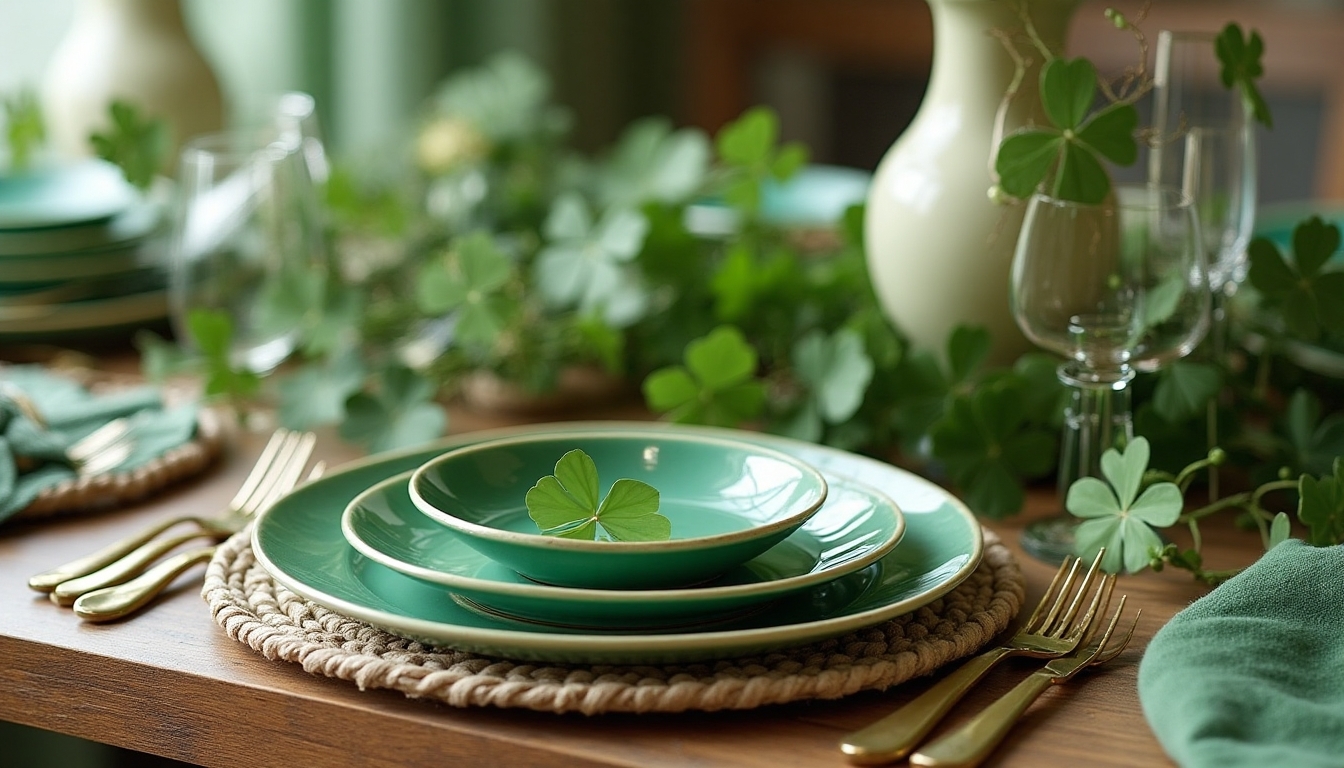 eco friendly st patrick s dinnerware