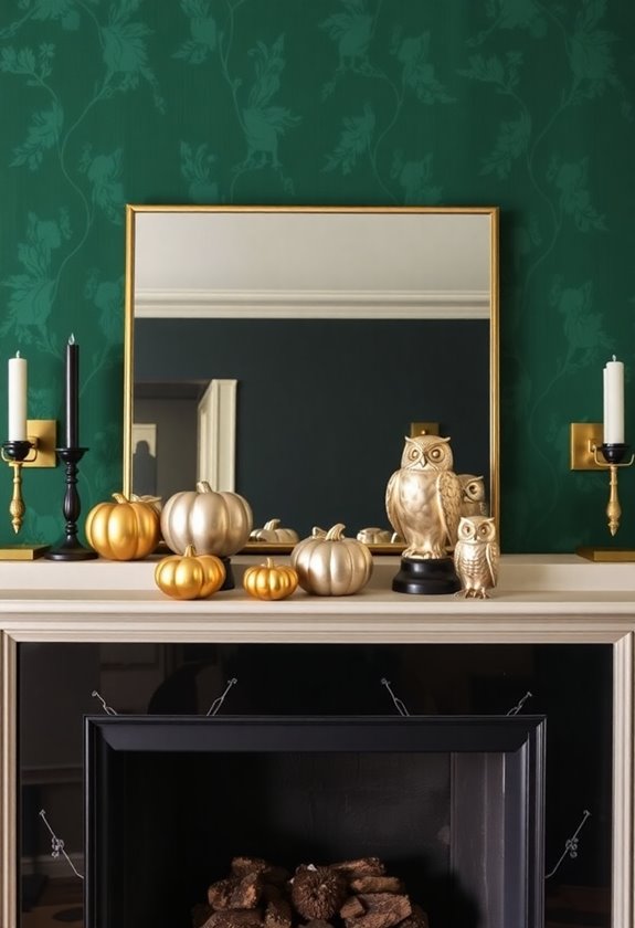elegant art deco halloween decor