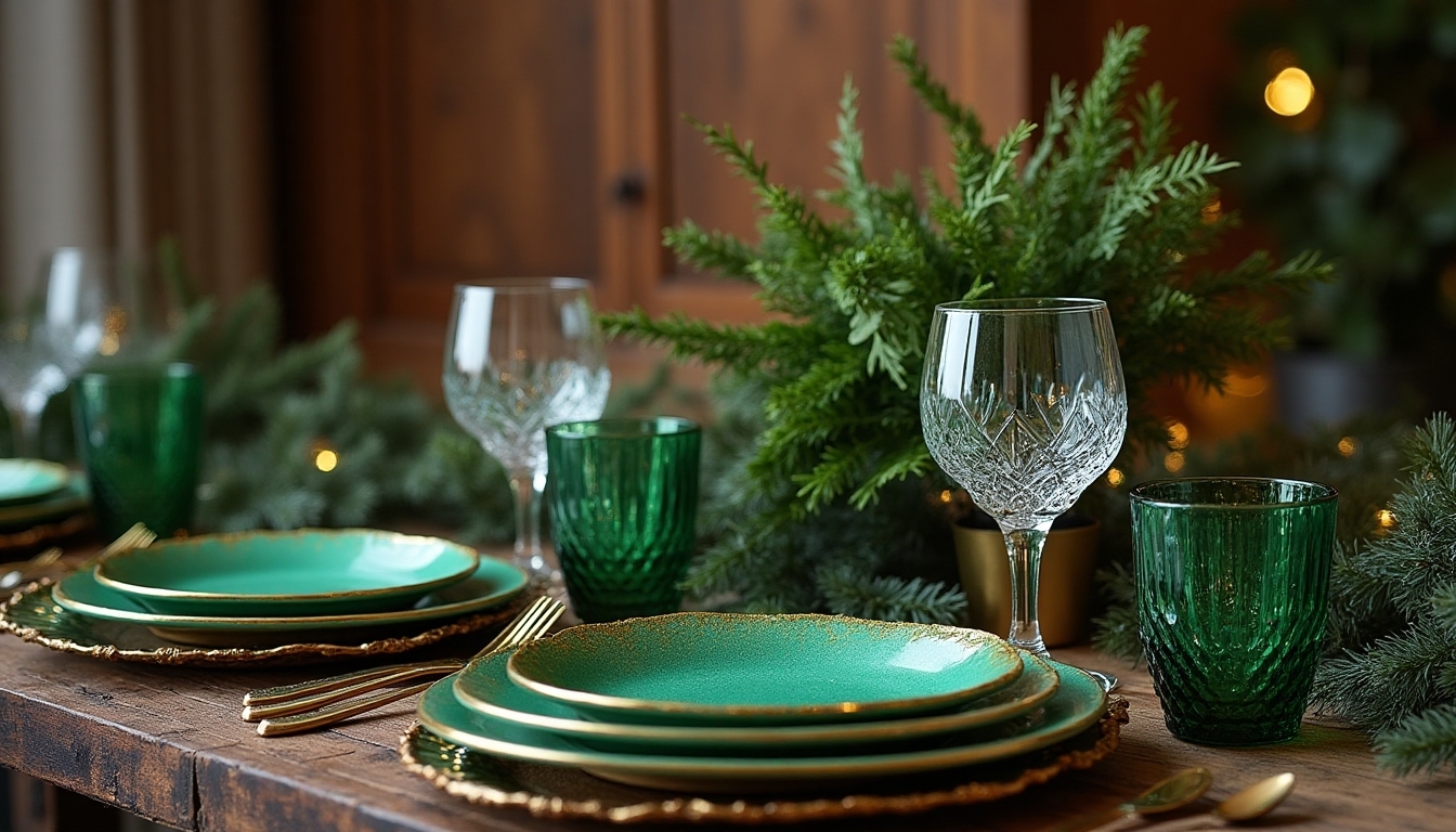 elegant emerald and gold