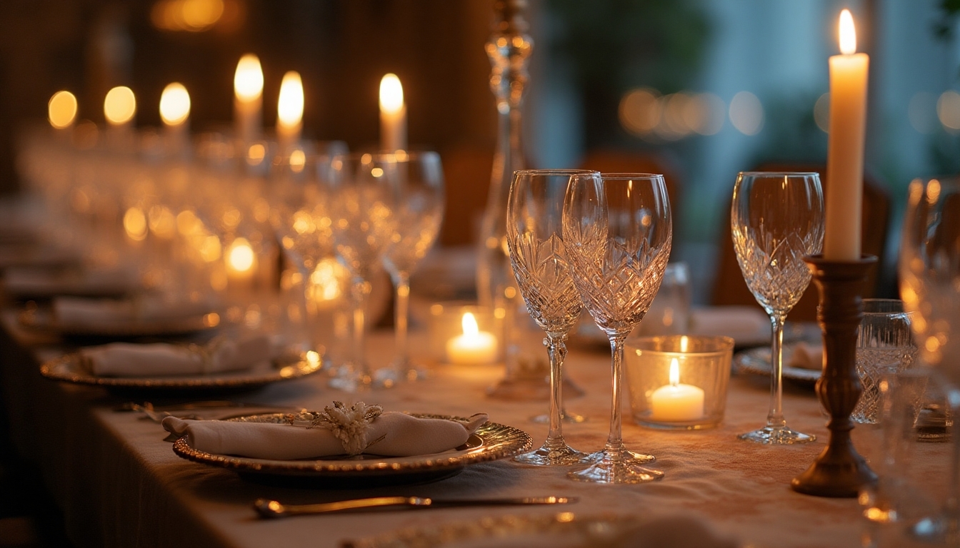 elegant glassware for romance