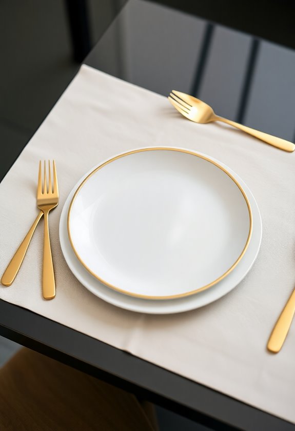 elegant gold rimmed porcelain sets