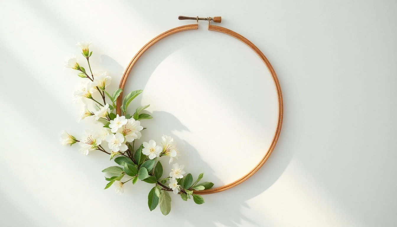 elegant minimalist spring wreath