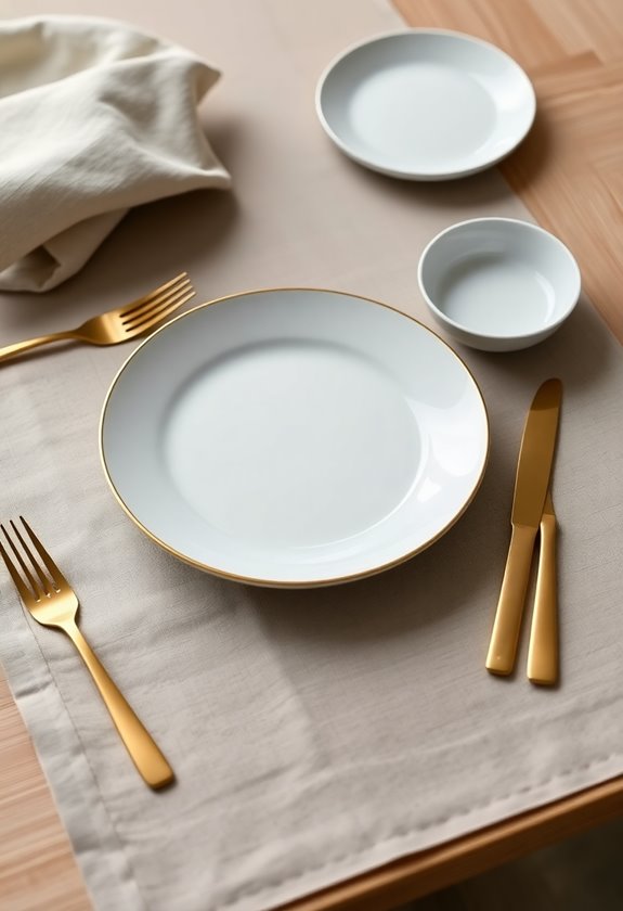 elegant scandinavian gold accents