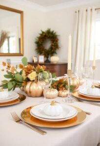 elegant thanksgiving table decor