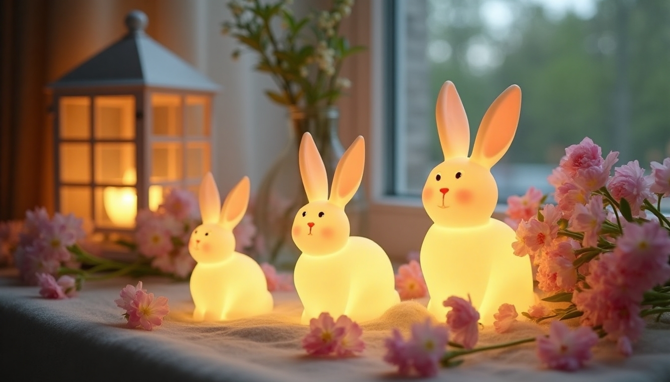 enchanting bunny night lights