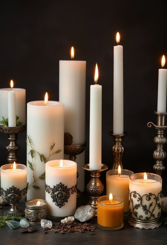 enchanting candle display ideas