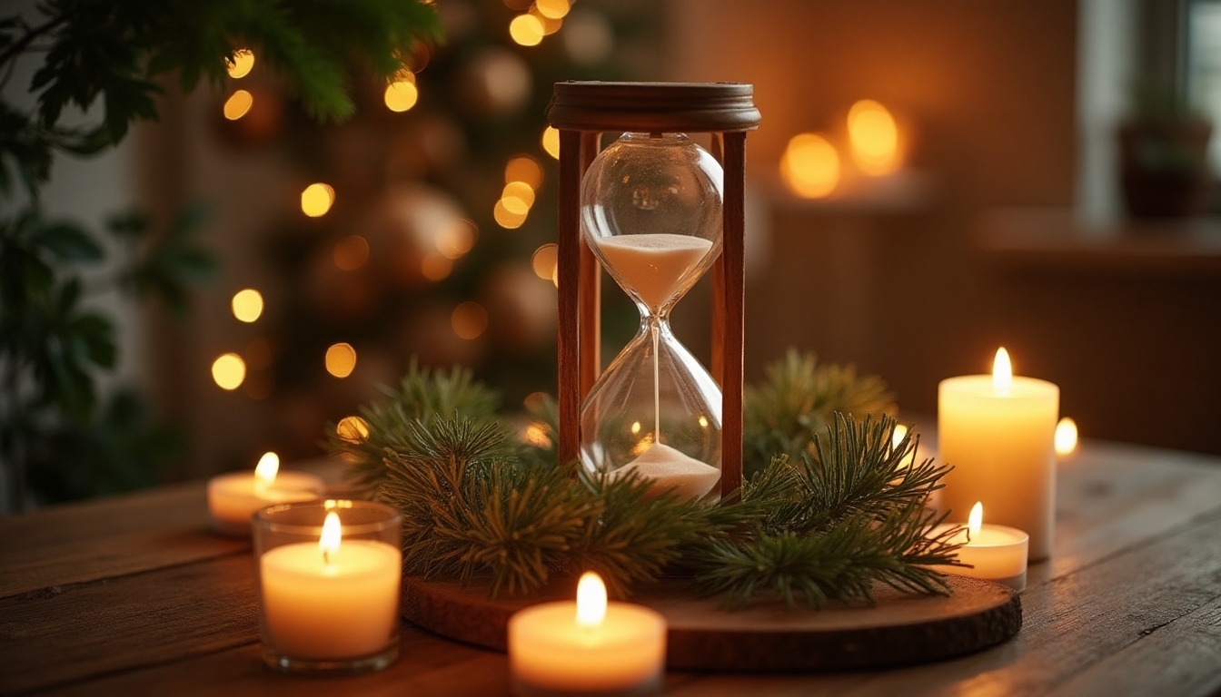 enchanting hourglass candle centerpiece