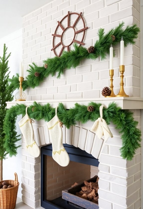 enchanting rustic christmas display