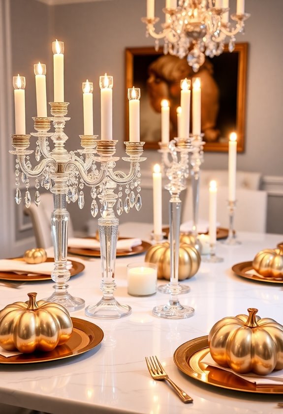 enchanting thanksgiving table lighting