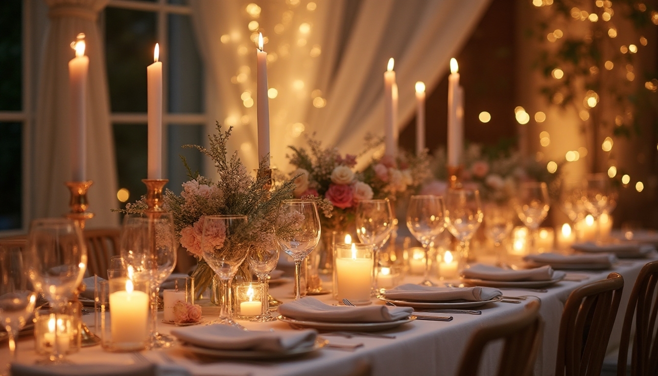 enchanting valentine s dinner backdrop