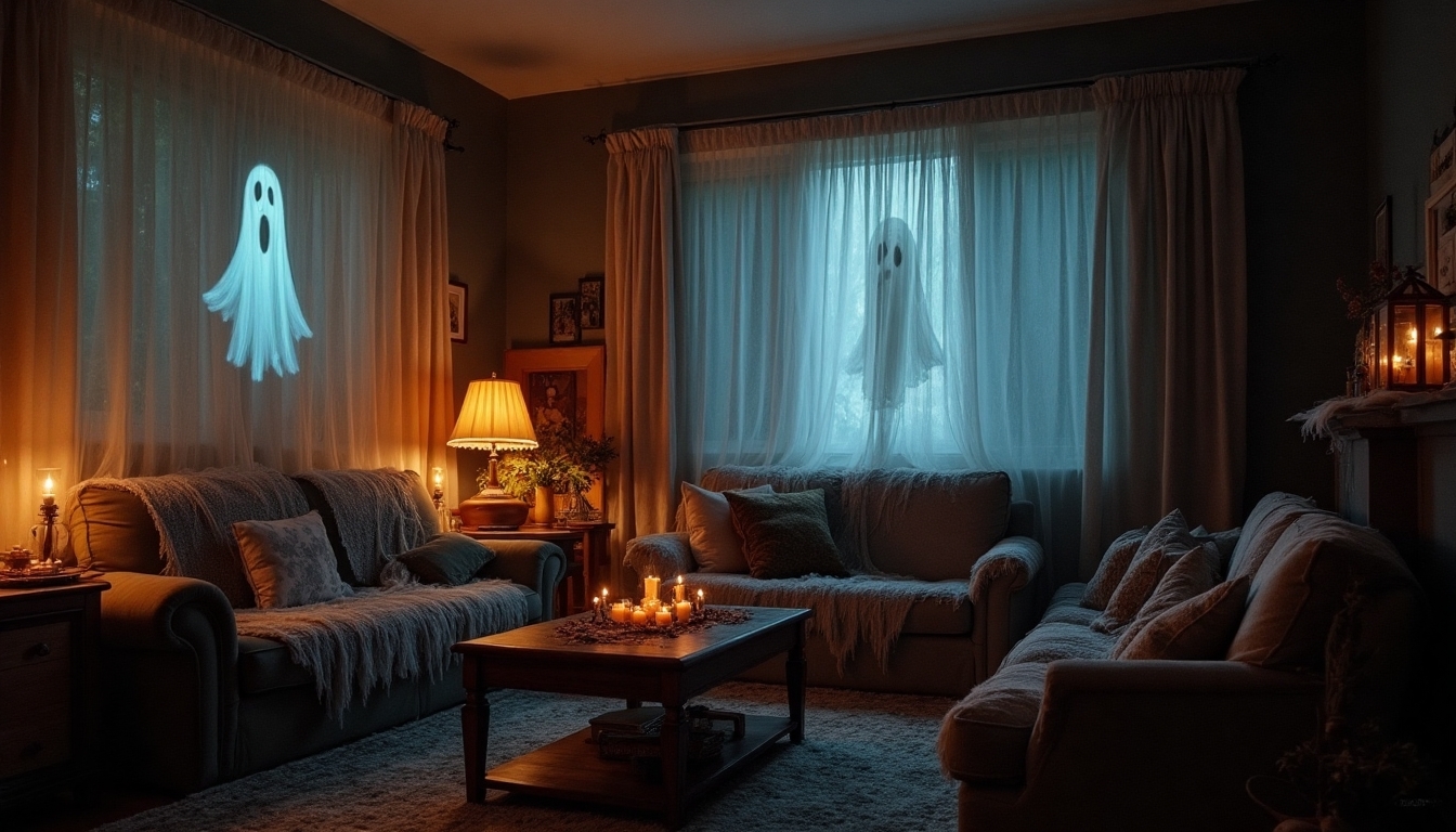 enthralling animated ghost projections