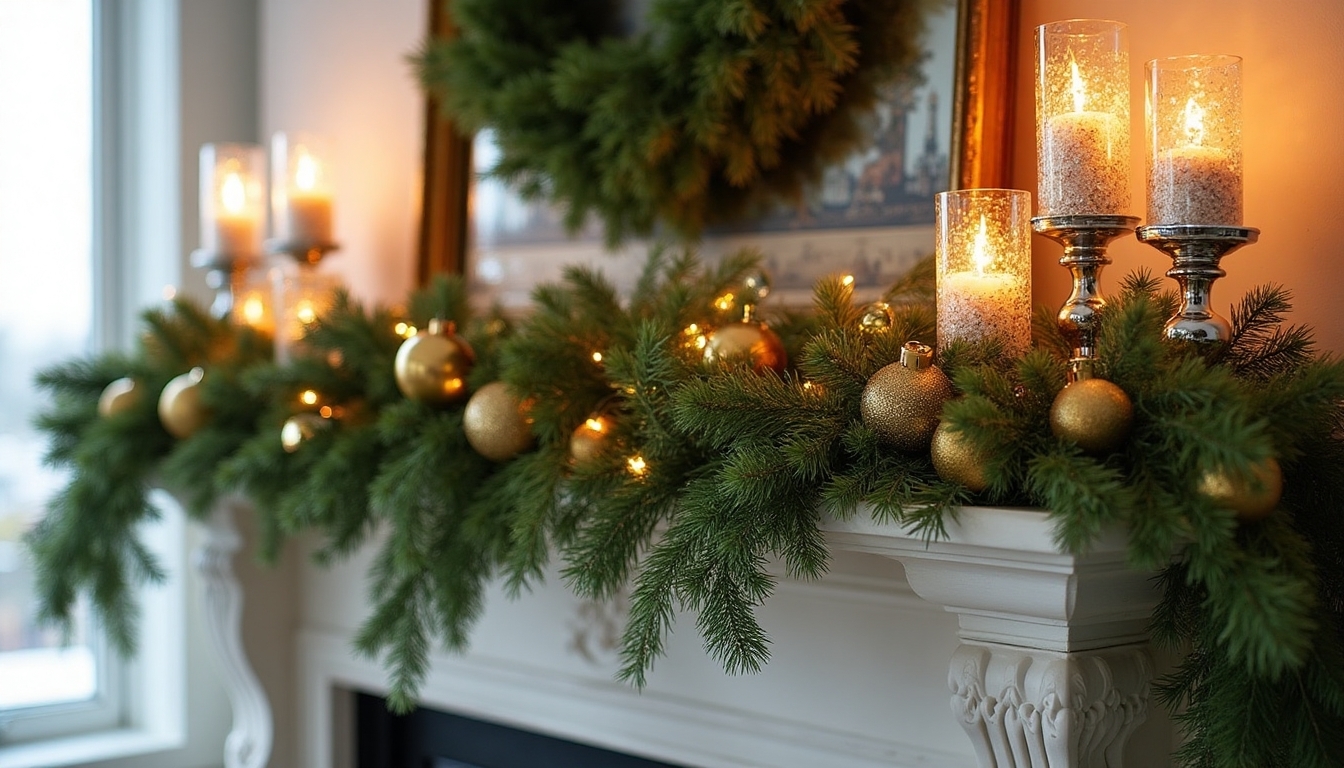 evergreen elegance with gold