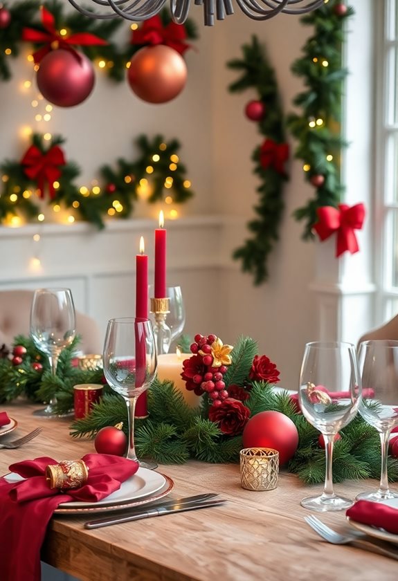 festive christmas color scheme