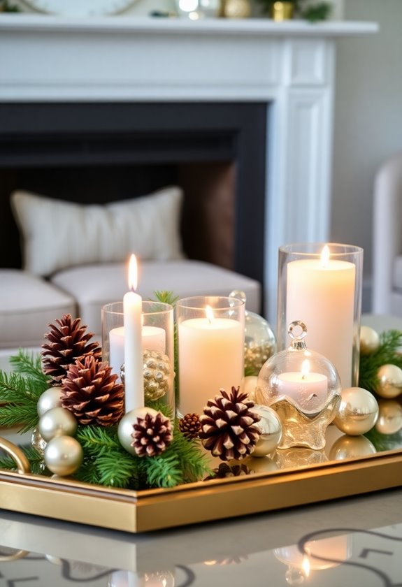 festive coffee table decor