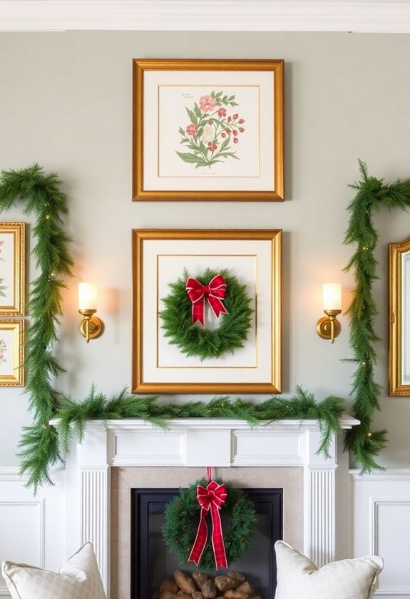 festive holiday wall decor