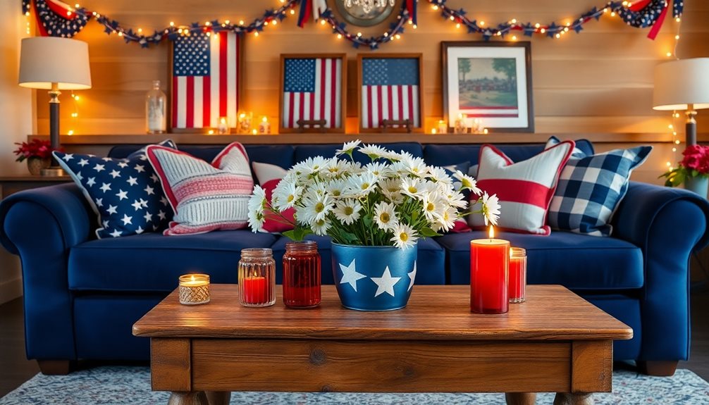 festive living room decor