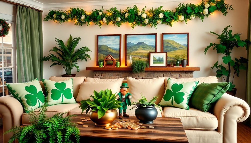 festive living room decor