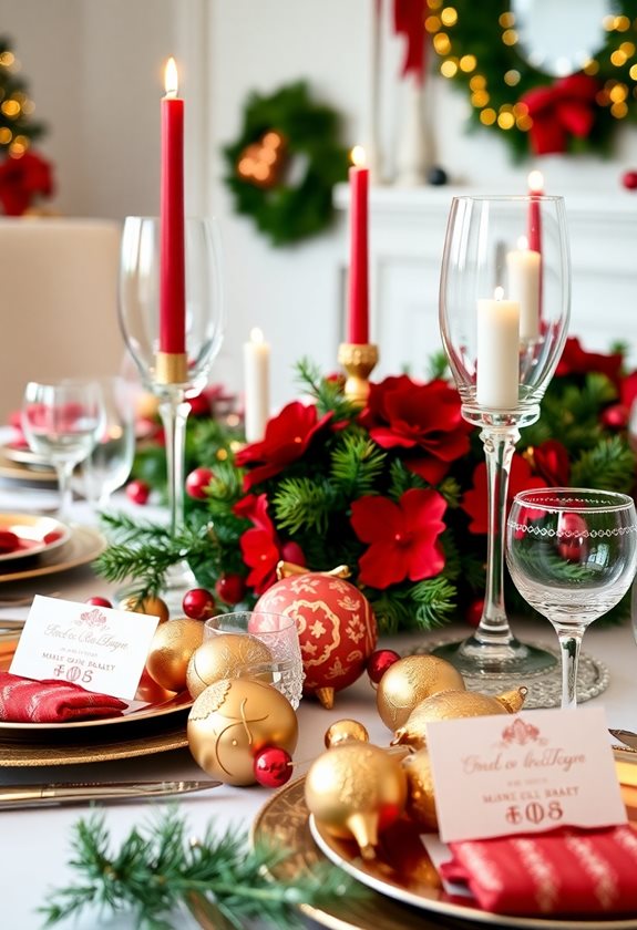 festive table setting ideas