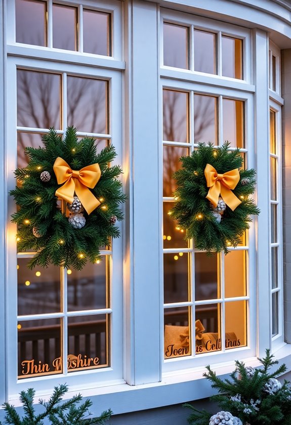 festive window decoration ideas
