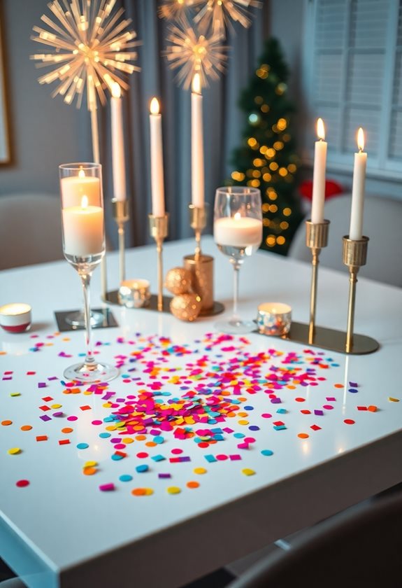 firework themed festive confetti