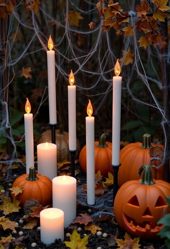 flickering led candle ambiance