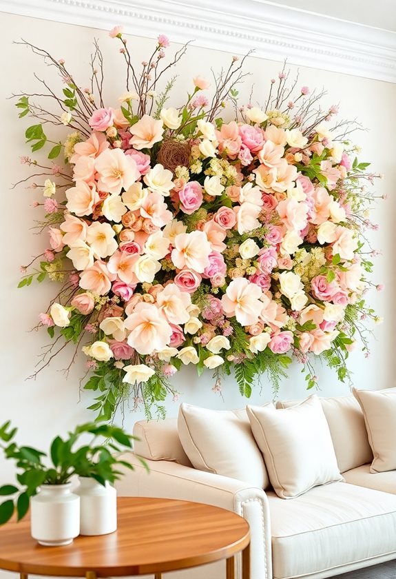 floral easter wall decor