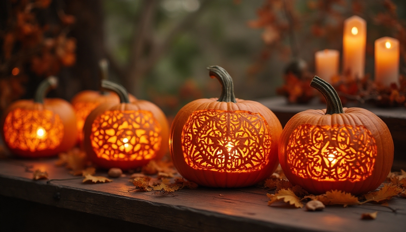 geometric pumpkin carving designs