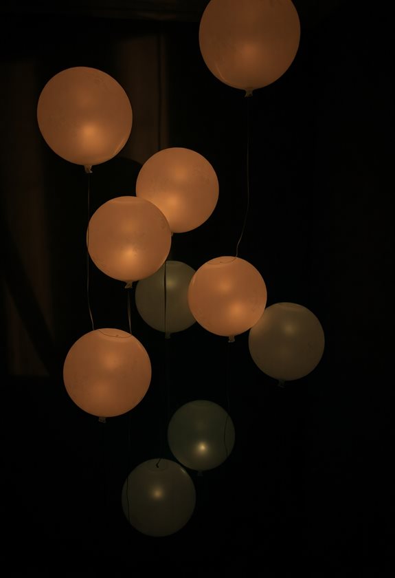 ghostly glow balloon decor