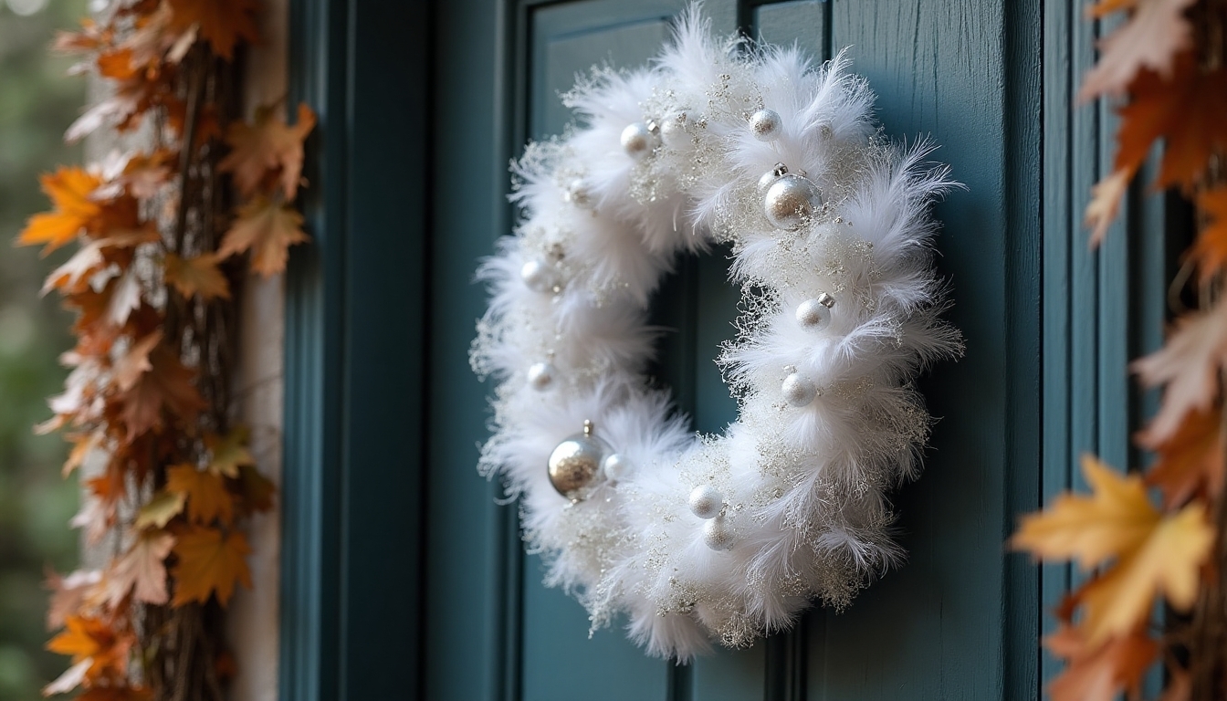 ghostly halloween wreath decorations