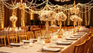 glamorous gold and silver themes