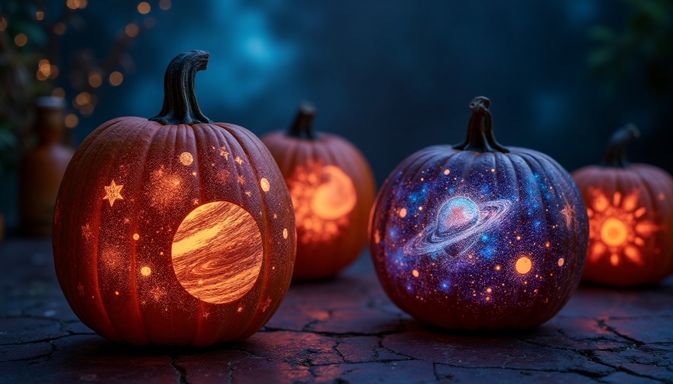 glow in the dark cosmic pumpkins