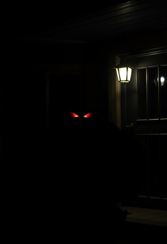 glowing eyes spooky display