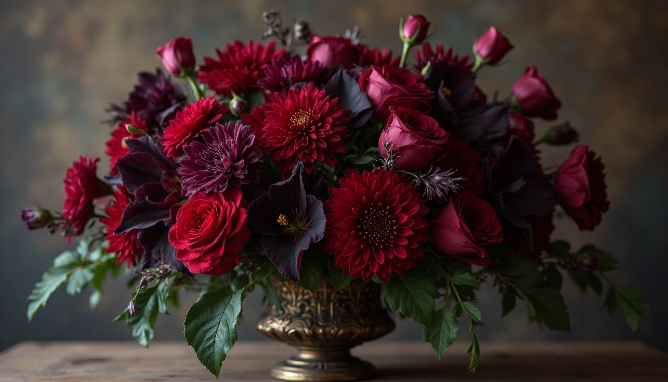 gothic floral arrangements ideas