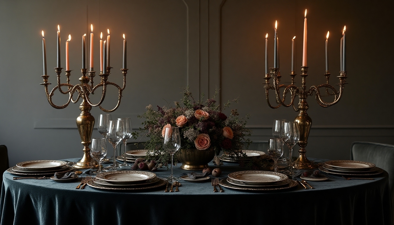 gothic glamour halloween decor