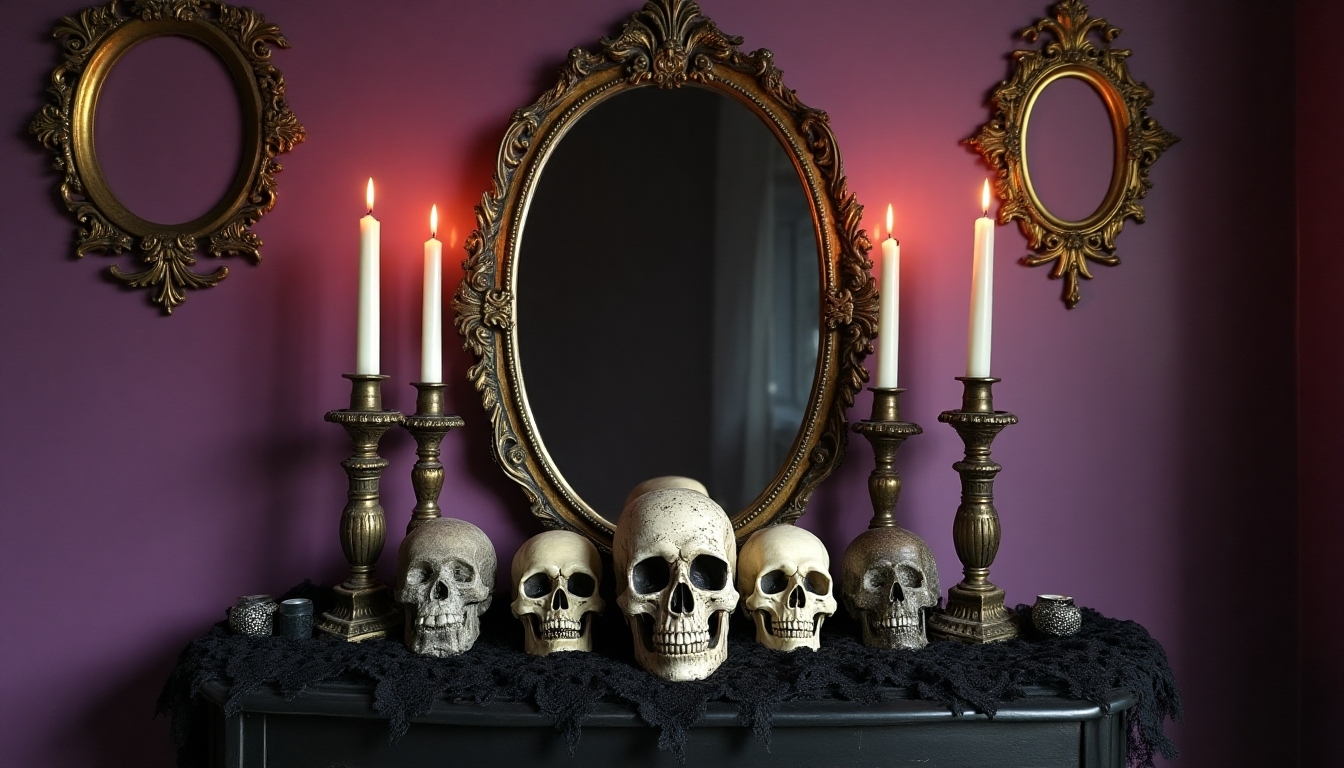 gothic skull decor elegance