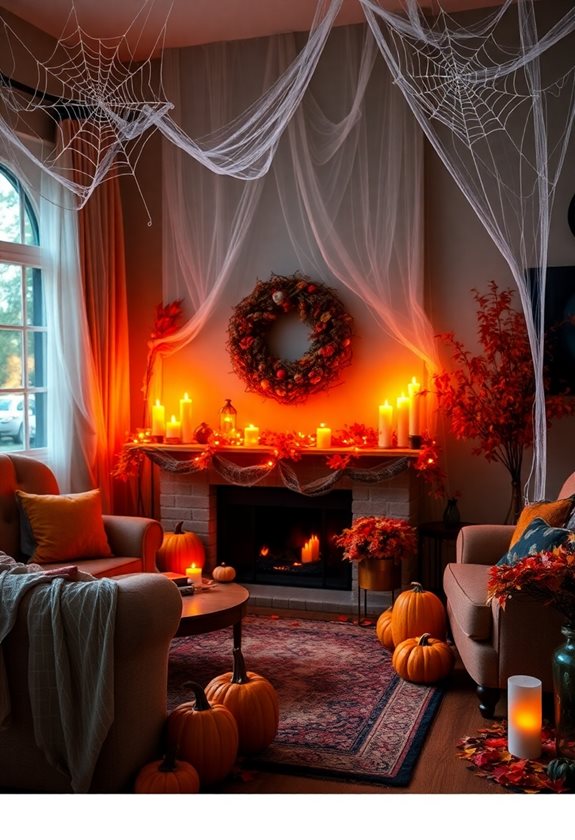 halloween living room makeover