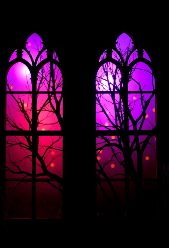 halloween window displays magic