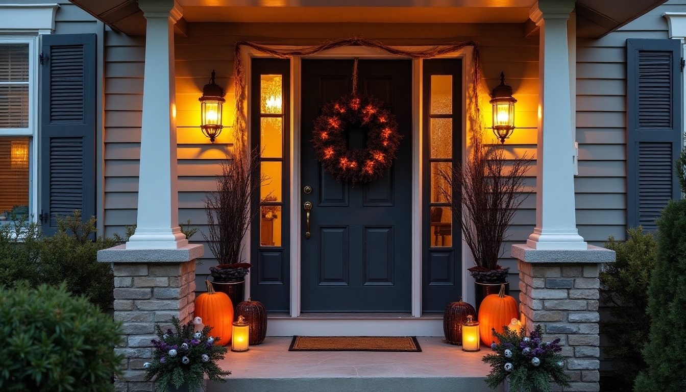 haunting halloween door decor