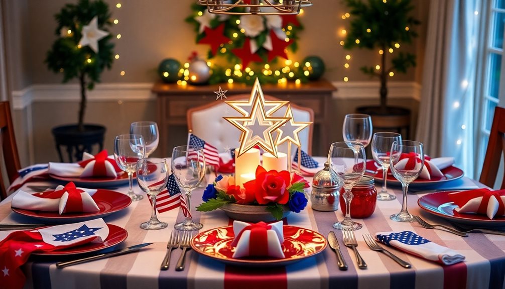 independence day dinner decor