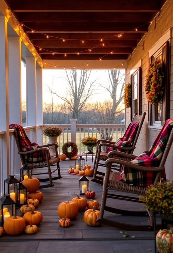 inviting autumn gathering space