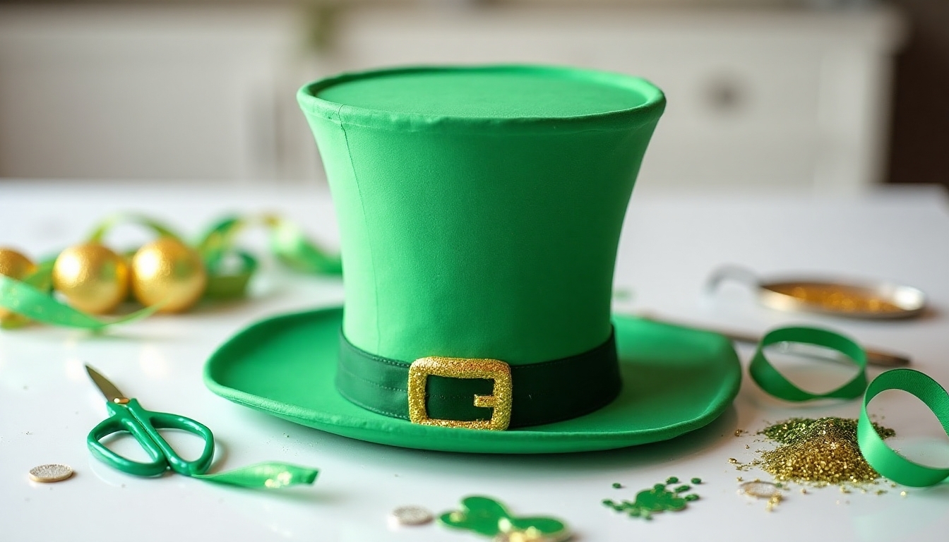 leprechaun hat centerpiece assembly