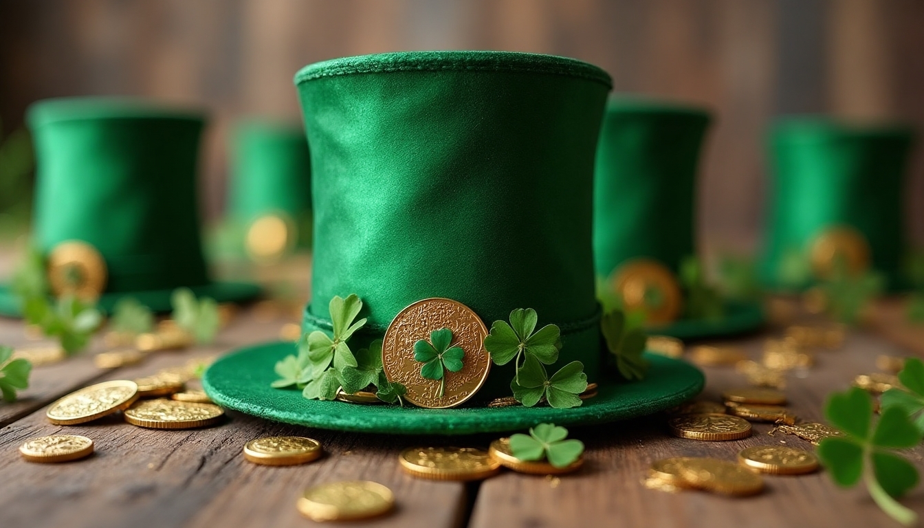 leprechaun hat centerpiece decoration