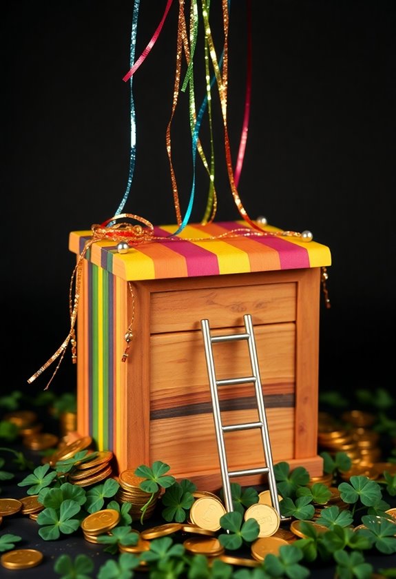 leprechaun trap with rainbow