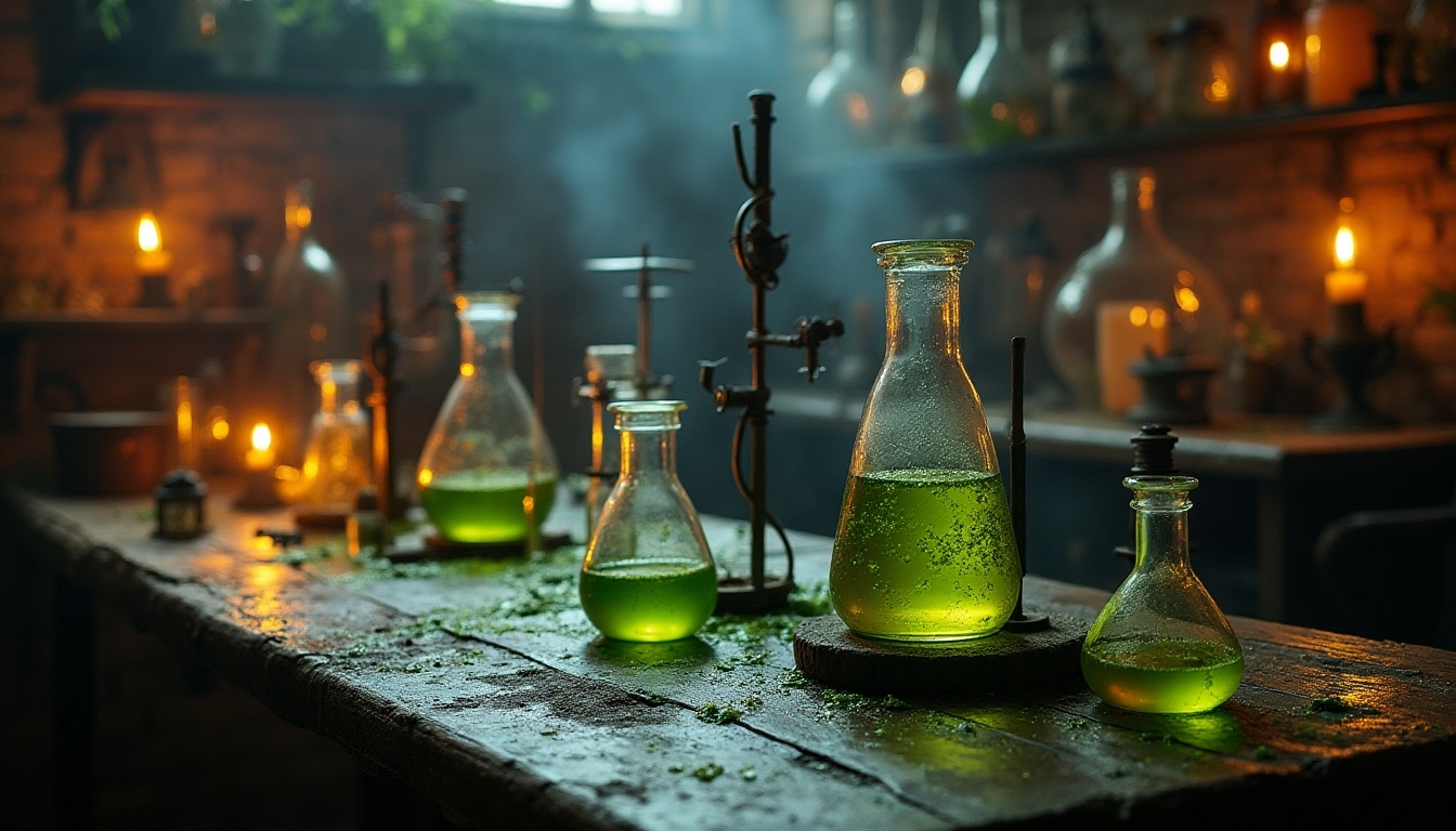 mad scientist laboratory backdrop