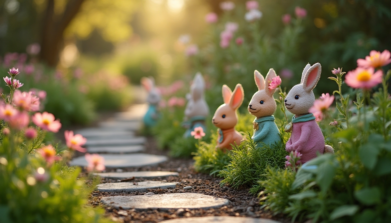 magical bunny garden path