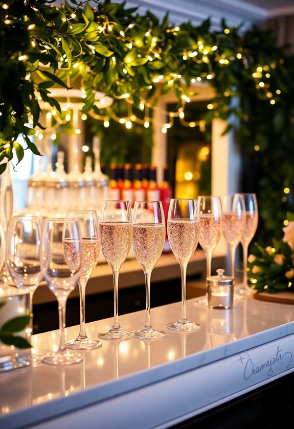 magical champagne bar ambiance