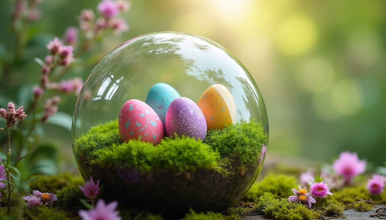 magical easter terrarium creation